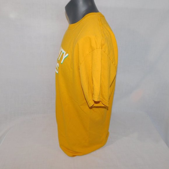 Danny Duncan Yellow White VIRGINITY ROCKS T Shirt MENS L - Picture 5 of 7